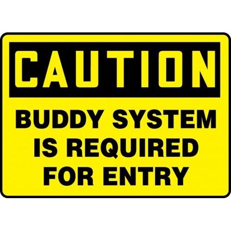 OSHA CAUTION SAFETY SIGN BUDDY MCSP612XV